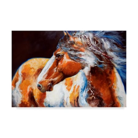 Marcia Baldwin 'Mohican Indian War Horse' Canvas Art,16x24